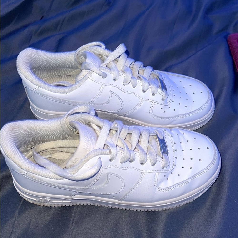 Nike Air Force 1s, size 6, white